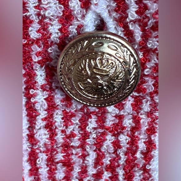 L’Agence Galena Cardigan In Red And White Striped Retail $498 Preppy Old Money - Picture 7 of 15